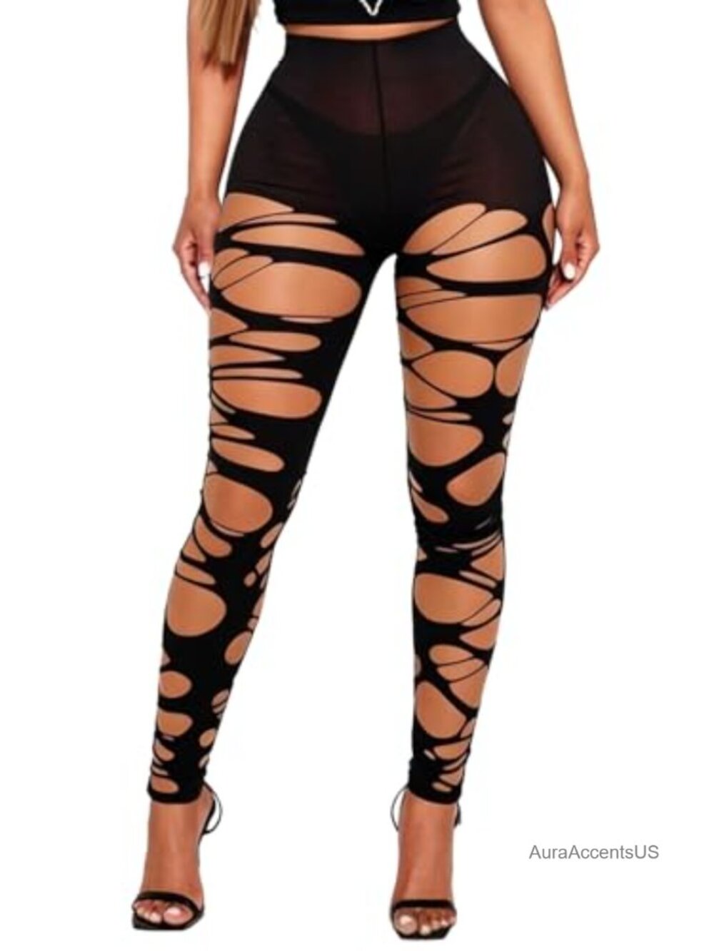 Fishnet Tights Sheer Patterned Stockings High Waist Stretchy Women